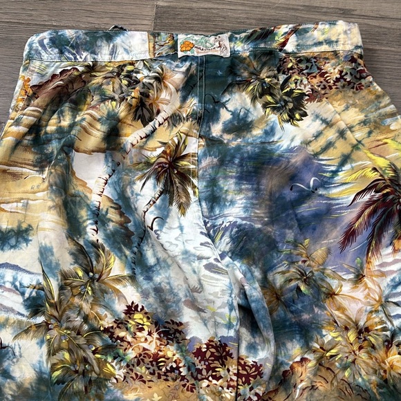 Lucky Beach | Vintage Tropical Hawaiian Hula Wear Paradise Pants Size Small - Picture 13 of 14